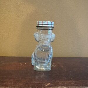 Armstrong Dog Glass Bottle‎ Figural Syrup Dispenser Collectible Decor